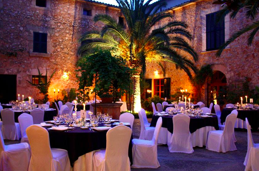 Mallorca Eventfinca Hochzeit Innenhof °7