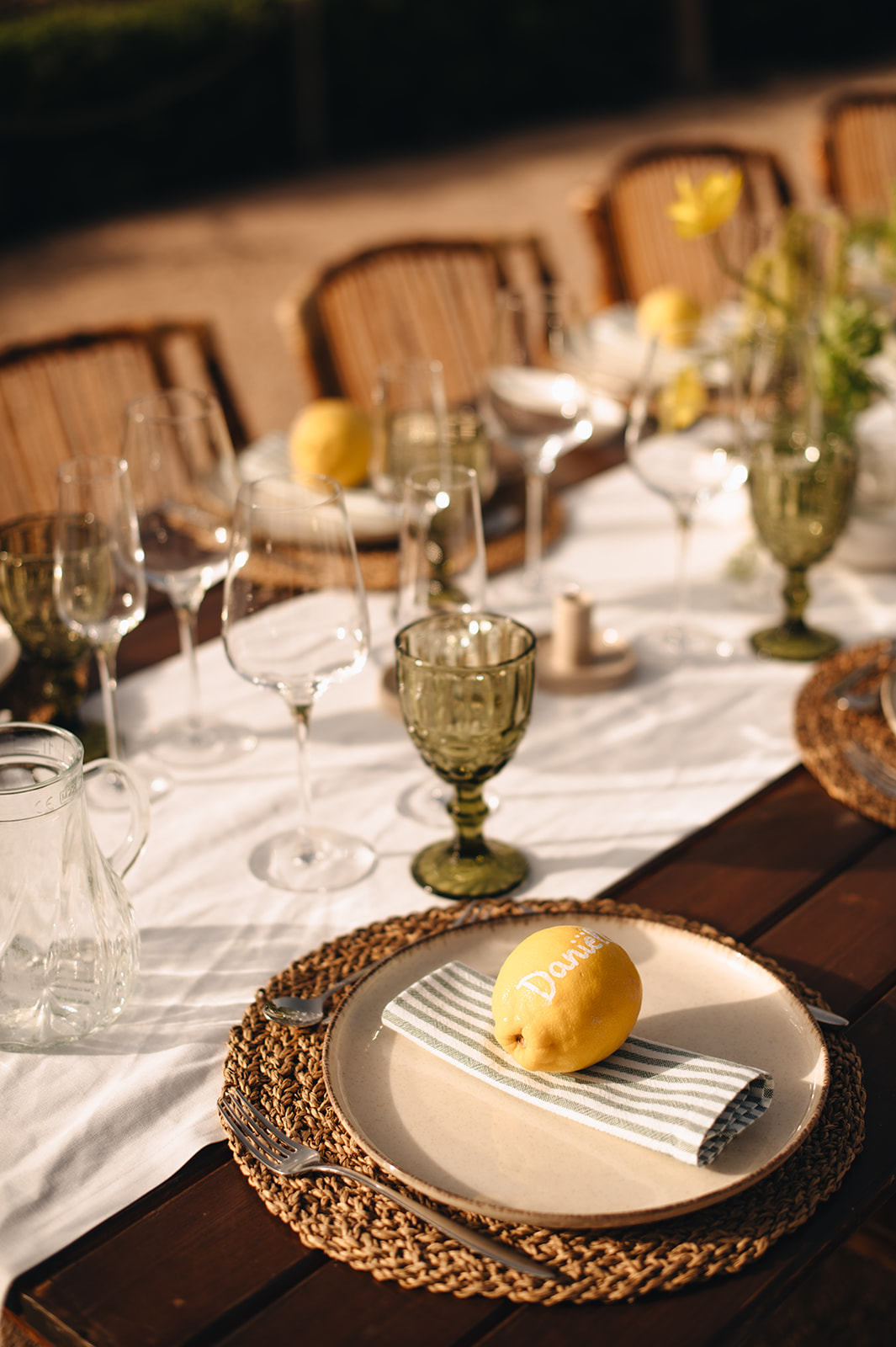 Dekoration der Hochzeit